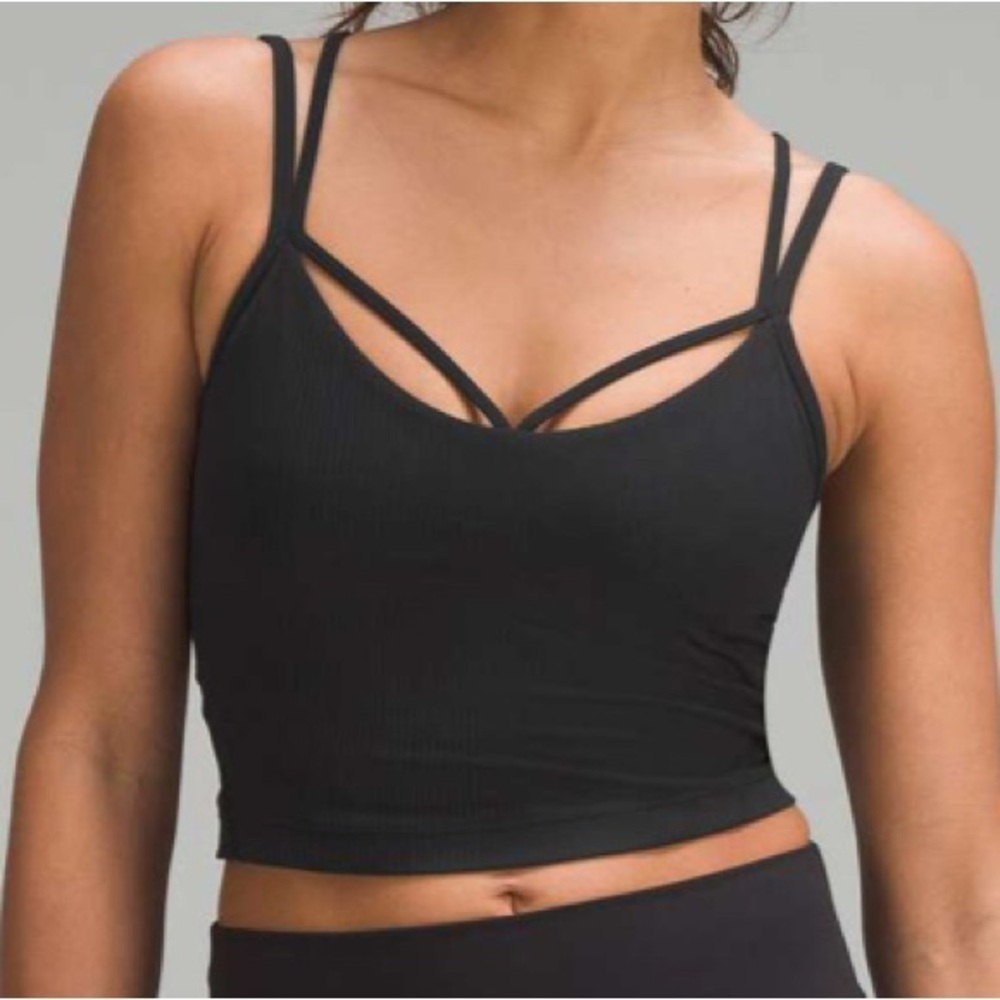 Lululemon Align Strappy Ribbed Tank Top Black Size 4